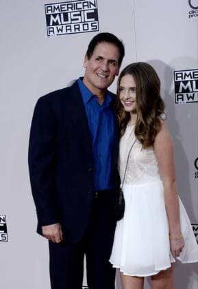 Mark Cuban (L) and Alexis Sofia Cuban arrive for the 2016 American Music Awards held at Microsoft Theater in Los Angeles on November 20, 2016.  LAP20161120560 JIMxRUYMEN