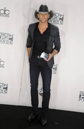 American Music Awards in Los Angeles: Preisträger Tim McGraw AMERICAN MUSIC AWARDS: PRESSROOM Los Angeles Patrick Rideaux PicturePerfect
