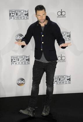 Adam Levine AMERICAN MUSIC AWARDS: PRESSROOM Los Angeles Patrick Rideaux PicturePerfect