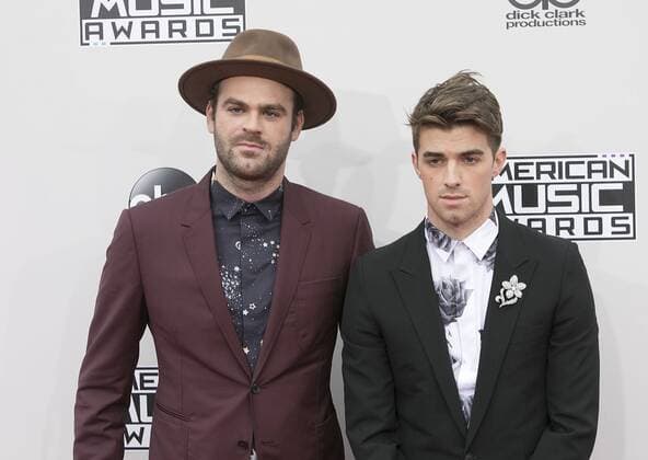 November 20, 2016 - Los Angeles, California, U.S - Alex Pall and Andrew Taggart on the Red Carpet of the 2016 American Music Awards held on Sunday, November 20, 2016 at the Microsoft Theatre in Los Angeles, California. Los Angeles U.S. - ZUMAp124 20161120_zaa_p124_182