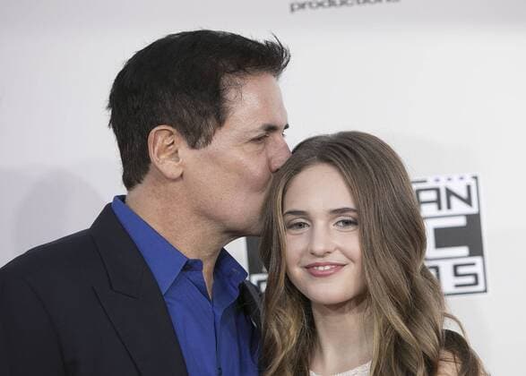 November 20, 2016 - Los Angeles, California, U.S - Mark Cuban and Alexis Sofia Cuban on the Red Carpet of the 2016 American Music Awards held on Sunday, November 20, 2016 at the Microsoft Theatre in Los Angeles, California. Los Angeles U.S. - ZUMAp124 20161120_zaa_p124_217