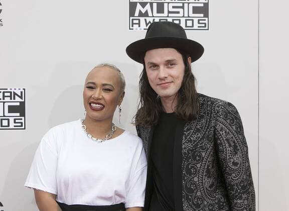 November 20, 2016 - Los Angeles, California, U.S - Emeli Sande and James Bay on the Red Carpet of the 2016 American Music Awards held on Sunday, November 20, 2016 at the Microsoft Theatre in Los Angeles, California. Los Angeles U.S. - ZUMAp124 20161120_zaa_p124_269