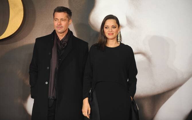 November 21, 2016 - London, England, United Kingdom - Brad Pitt and Marion Cotillard attend the UK Premiere of Allied at Odeon Leciester Square. London United Kingdom - ZUMAs147 20161121_zap_s147_020