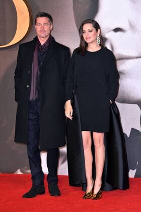 . 22 11 2016. London, United Kingdom. Allied UK film premiere. Brad Pitt, Marion Cotillard attend remiere of Allied, a drama about a French-Canadian spy who falls in love with a French agent in Casablanca, at Odeon Leicester Square, London.  xNilsxJorgensenx xi-Imagesx IIM-13859-0001