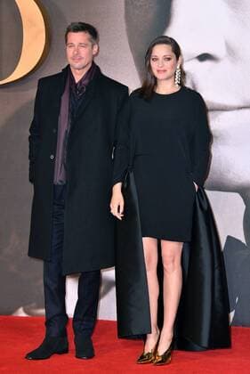 . 22 11 2016. London, United Kingdom. Allied UK film premiere. Brad Pitt, Marion Cotillard attend remiere of Allied, a drama about a French-Canadian spy who falls in love with a French agent in Casablanca, at Odeon Leicester Square, London.  xNilsxJorgensenx xi-Imagesx IIM-13859-0002
