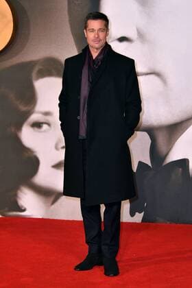 . 22 11 2016. London, United Kingdom. Allied UK film premiere. Brad Pitt attends premiere of Allied, a drama about a French-Canadian spy who falls in love with a French agent in Casablanca, at Odeon Leicester Square, London.  xNilsxJorgensenx xi-Imagesx IIM-13859-0009
