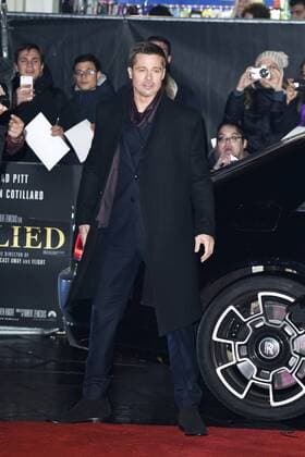 Brad Pitt bei der Premiere des Kinofilms Allied: Vertraute Fremde im Odeon Leicester Square. London, 21.11.2016 Brad Pitt  Foto:xS.xVasx xFuturexImage