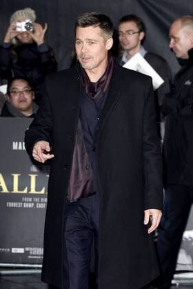 Brad Pitt bei der Premiere des Kinofilms Allied: Vertraute Fremde im Odeon Leicester Square. London, 21.11.2016 Brad Pitt  Foto:xS.xVasx xFuturexImage