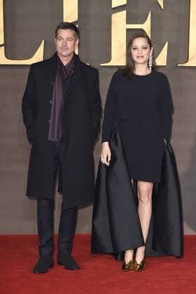 Brad Pitt und Marion Cottilard bei der Premiere des Kinofilms Allied: Vertraute Fremde im Odeon Leicester Square. London, 21.11.2016 Brad Pitt, Marion Cottilard  Foto:xS.xVasx xFuturexImage