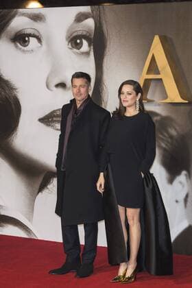 Brad Pitt, Allied Premiere, London, UK London, UK. 21 November 2016. Brad Pitt and Marion Cotillard attend the UK premiere of Allied, the World War II romantic thriller film, directed by Robert Zemeckis starring Brad Pitt and Marion Cotillard.