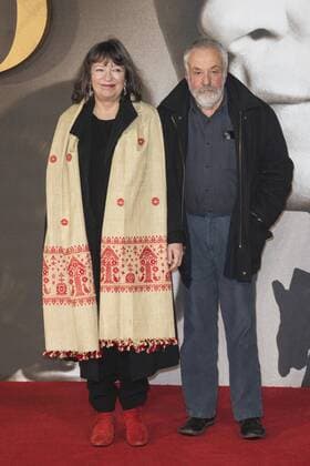 Allied Premiere, London, UK London, UK. 21 November 2016. Marion Bailey and Mike Leigh attend the UK premiere of Allied, the World War II romantic thriller film, directed by Robert Zemeckis starring Brad Pitt and Marion Cotillard.