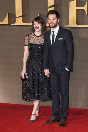 Allied Premiere, London, UK London, UK. 21 November 2016. Lizzy Caplan and Tom Riley attend the UK premiere of Allied, the World War II romantic thriller film, directed by Robert Zemeckis starring Brad Pitt and Marion Cotillard.