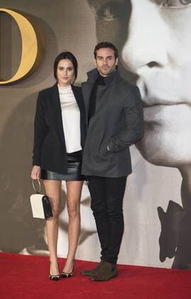 Allied UK film premiere London, UK. Lucy Watson and James Dunmore at the Allied UK film premiere, Odeon Leicester Square cinema, Leicester Square, London, England, UK, on Monday 21 November 2016. LMK368-61302-221116 