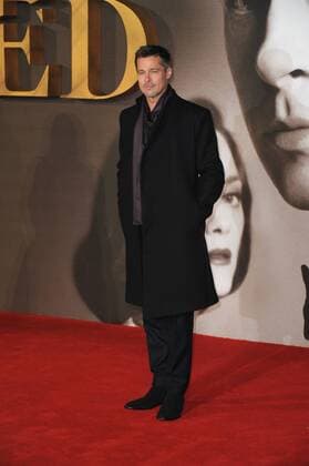 Brad Pitt attends the UK premiere of Allied at Leicester Square in London. NOVEMBER 21st 2016  TSTx163616