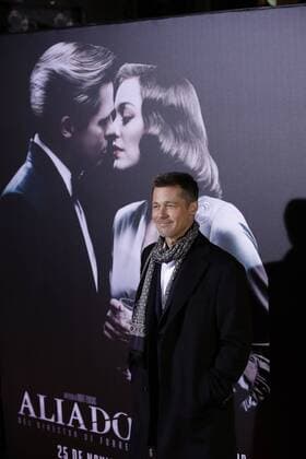 US actor Brad Pitt arrives at premiere of the film Allied in Callao s cinema in Madrid, Spain on 22 November 2016. Allied Premiere in Madrid !ACHTUNG: NUR REDAKTIONELLE NUTZUNG!  20161122-636154478093508711