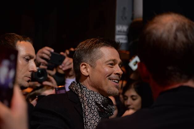November 22, 2016 - Madrid, Spain - US actor Brad Pitt takes selfie to his fans as they arrive to attend the Spain premiere of the film Allied in Callao City Lights, central Madrid on November 22, 2016. Madrid Spain  - ZUMAn230 20161122_zaa_n230_280