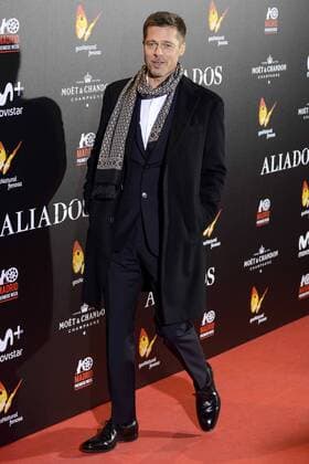 Allied Filmpremiere in Madrid American actor Brad Pitt attends to the photocall of the premiere of Aliados in Madrid. November 22, 2016.  (20161122073)