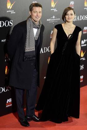 Allied Filmpremiere in Madrid American actor Brad Pitt and french actress Marion Cotillard attends to the photocall of the premiere of Aliados in Madrid. November 22, 2016.  (20161122088)