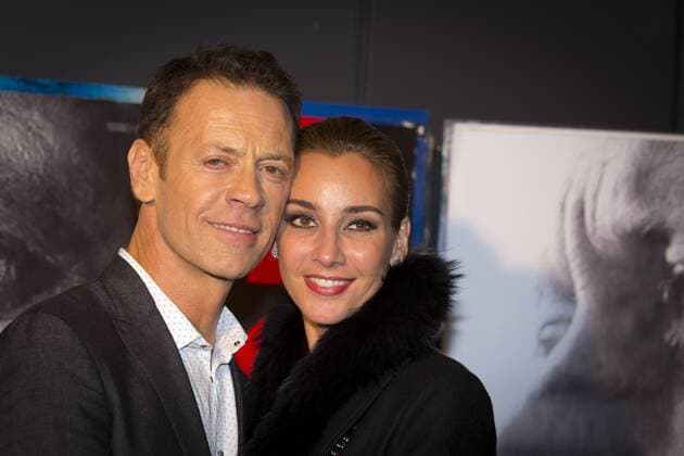 Rocco Siffredi und seine Ehefrau Rosa Caracciolo CELEBRITES : Filmpremiere Premiere Rocco - Paris - 22 11 2016 StephenCaillet Panoramic 