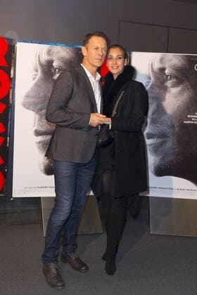 Rocco Siffredi und seine Ehefrau Rosa Caracciolo CELEBRITES : Filmpremiere Premiere Rocco - Paris - 22 11 2016 StephenCaillet Panoramic 