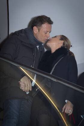 Rocco Siffredi und seine Ehefrau Rosa Caracciolo CELEBRITES : Filmpremiere Premiere Rocco - Paris - 22 11 2016 StephenCaillet Panoramic 