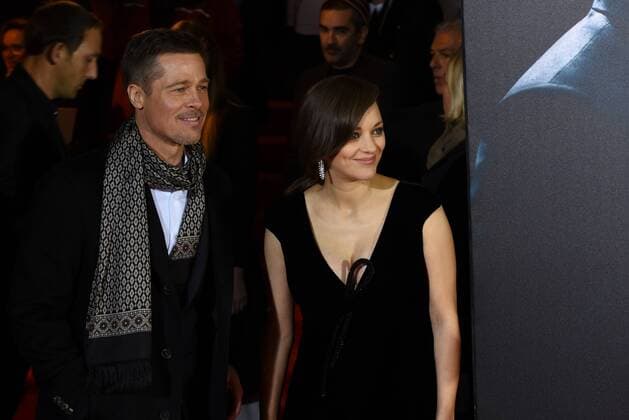 Brad Pitt attends Allied premiere in Madrid The American actor and producer William Bradley Brad Pitt, and French actress Marion Cotillard attended the premiere of Allied at Callao City Lights cinema of Madrid.  JorgexSanz