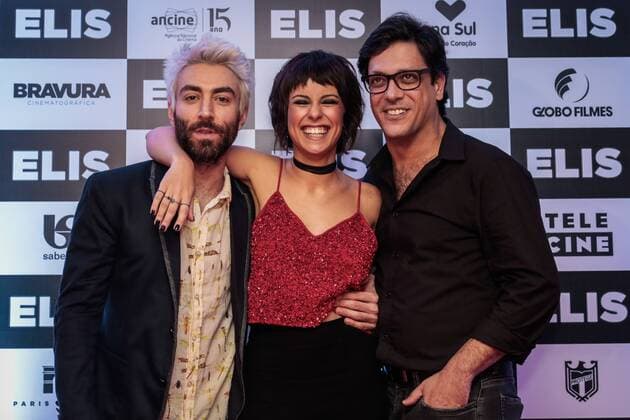 RIO DE JANEIRO, RJ - 22.11.2016: PRÉ ESTRIA DO FILME ELIS - Rodrigo Pandolfo, Andrea Horta and Lucio Mauro Filho, during the pre premiere of Elis Film, held in Rio Sul Shopping Kinoplex, in Rio de Janeiro, RJ. x1234030x  AndréxHorta