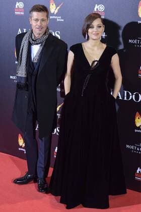 Brad Pitt y Marion Cotillard en la premiere de Aliados en Madrid. 588 Diego Puerta Cordon Press Brad Pitt and Marion Cotillard at the premiere of Allied in Madrid. Cordon Press  DiegoxPuerta