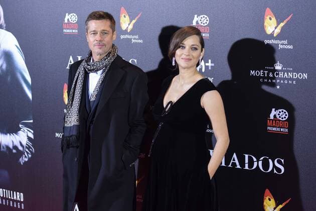 Brad Pitt y Marion Cotillard en la premiere de Aliados en Madrid. 588 Diego Puerta Cordon Press Brad Pitt and Marion Cotillard at the premiere of Allied in Madrid. Cordon Press  DiegoxPuerta