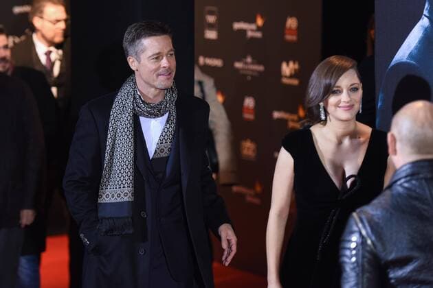 Brad Pitt y Marion Cotillard en la premiere de Aliados en Madrid. 588 Diego Puerta Cordon Press Brad Pitt and Marion Cotillard at the premiere of Allied in Madrid. Cordon Press  DiegoxPuerta