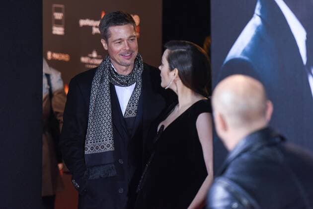 Brad Pitt y Marion Cotillard en la premiere de Aliados en Madrid. 588 Diego Puerta Cordon Press Brad Pitt and Marion Cotillard at the premiere of Allied in Madrid. Cordon Press  DiegoxPuerta