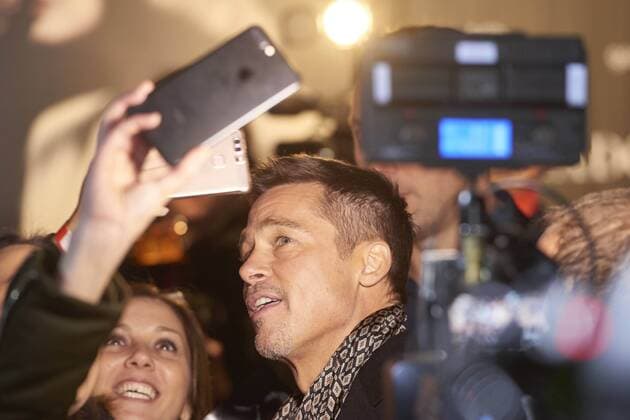 22-11-2016 Madrid Brad Pitt and Marion Cotillard pose at the premiere of the film Allied in Madrid. No Spain  Copyright: ppex
