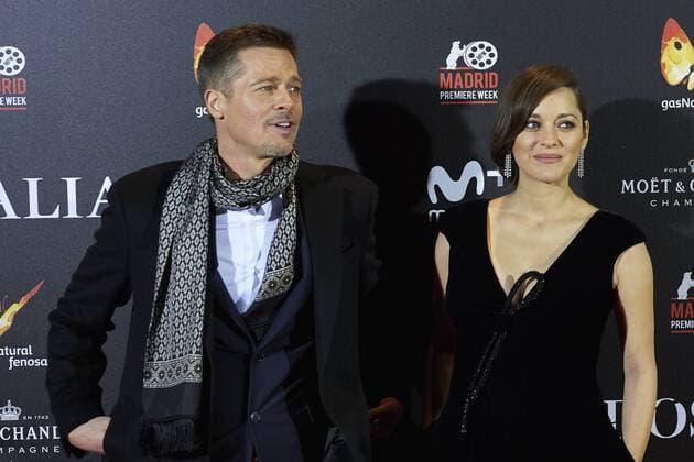 22-11-2016 Madrid Brad Pitt and Marion Cotillard pose at the premiere of the film Allied in Madrid. No Spain  Copyright: ppex