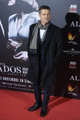 22-11-2016 Madrid Brad Pitt and Marion Cotillard pose at the premiere of the film Allied in Madrid. No Spain  Copyright: ppex