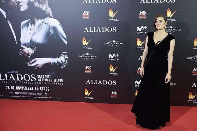 22-11-2016 Madrid Brad Pitt and Marion Cotillard pose at the premiere of the film Allied in Madrid. No Spain  Copyright: ppex