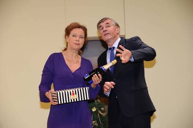 Marion Kracht und Daniel Morgenroth FP Auf ein Neues Komödie im Bayerischen Hof München 23. November 2016