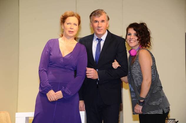 Marion Kracht, Daniel Morgenroth undLene Wink FP Auf ein Neues Komödie im Bayerischen Hof München 23. November 2016