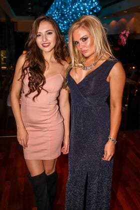 Sophia Blake and Serena Taylor attend the Supermodel UK glamour Model of the Year 2016 at DSTRKT in London. NOVEMBER 23rd 2016  SLIx163629