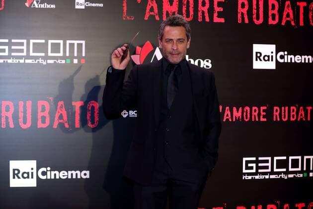 Italy: Red Carpet of film L amore Rubato Italian actor Massimo Poggio during premiere of film L amore Rubato , directed by Irish Braschi.  MatteoxNardone