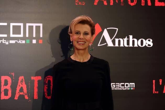 Italy: Red Carpet of film L amore Rubato Italian actress Daniela Poggi during premiere of film L amore Rubato , directed by Irish Braschi.  MatteoxNardone