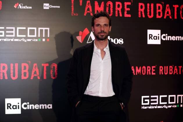 Italy: Red Carpet of film L amore Rubato Italian actor Francesco Montanari during premiere of film L amore Rubato , directed by Irish Braschi.  MatteoxNardone