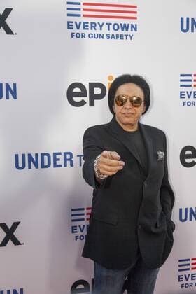 Gene Simmons arrives at the Academy of Motion Picture Arts and Sciences for the premiere of Under the Gun on Epix. USA - 2016 - Premiere of Under the Gun in Los Angeles  Copyright: xMarielxCallowayx 2016-Epix-Under-the-Gun-Premiere-AMPAS-GeneSimmons2