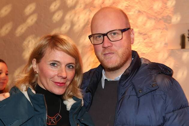 Hannover, VIP-Premiere, GOP, Wintervariete Orangerie Herrenhäuser Gärten, Die Show âÄžWETâÄœ, Jens Eckhoff (41, âÄžWir sind HeldenâÄœ) und Gattin Kornelia (41).