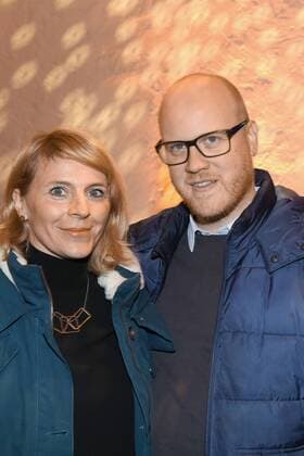 Hannover, VIP-Premiere, GOP, Wintervariete Orangerie Herrenhäuser Gärten, Die Show âÄžWETâÄœ, Jens Eckhoff (41, âÄžWir sind HeldenâÄœ) und Gattin Kornelia (41).