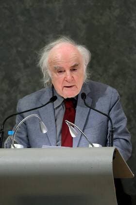 Buchmesse in Guadalajara, Mexiko Romanian writer Norman Manea speaks during the inauguration of the 30th International Book Fair (FIL in Spanish) of Guadalajara in Jalisco, Mexico, 26 November 2016. Manea received the FIL Award in Romance Languages, becoming the first Romanian-speaking writer to win the award. EFE Jose Mendez ROMANIAN WRITER NORMAN MANEA AT THE FIL !ACHTUNG: NUR REDAKTIONELLE NUTZUNG!  MEX001 20161126-636157882774757569