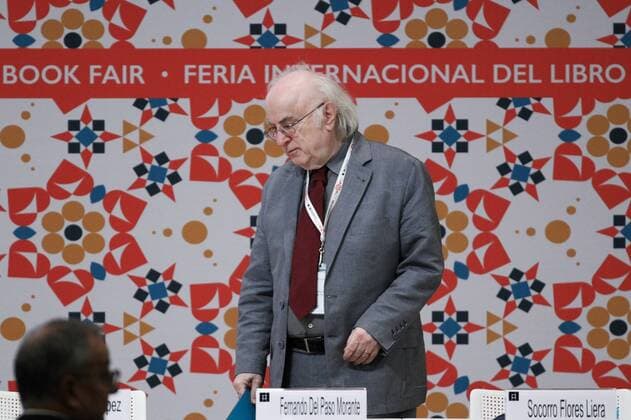Romanian writer Norman Manea (C) during the inauguration of the 30th International Book Fair (FIL in Spanish) of Guadalajara in Jalisco, Mexico, 26 November 2016. Manea received the FIL Award in Romance Languages, becoming the first Romanian-speaking writer to win the award. ROMANIAN WRITER NORMAN MANEA AT THE FIL !ACHTUNG: NUR REDAKTIONELLE NUTZUNG!  MEX001 20161126-636157930227874742