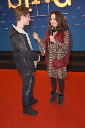 Mike Singer, Nina Moghaddam Europapremiere von Sing im Cinedom in Köln am 27.11.2016