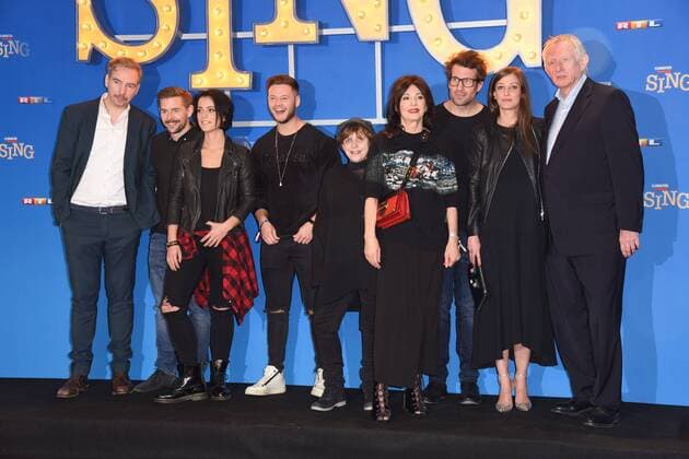 Olli Schulz, Klaas Heufer-Umlauf, Inscope21, Stefanie Kloss, Katharina Thalbach, Iris Berben, Daniel Hartwich, Alexandra Maria Lara, Paul Steinschulte Europapremiere von Sing im Cinedom in Köln am 27.11.2016