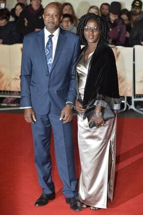 November 28, 2016 - London, London, UK - Wellesley Bolt, Jennifer Bolt, parents of Usain Bolt, attend the I Am Bolt world film premiere at the Odeon Leicester Square in London. London UK  - ZUMAl94_ 20161128_zaf_l94_065