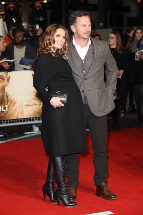 . 28 11 2016. London, United Kingdom. Geri Halliwell and Christian Horner at the I am Bolt premiere in London.  xStephenxLockx xi-Imagesx IIM-13908-0021